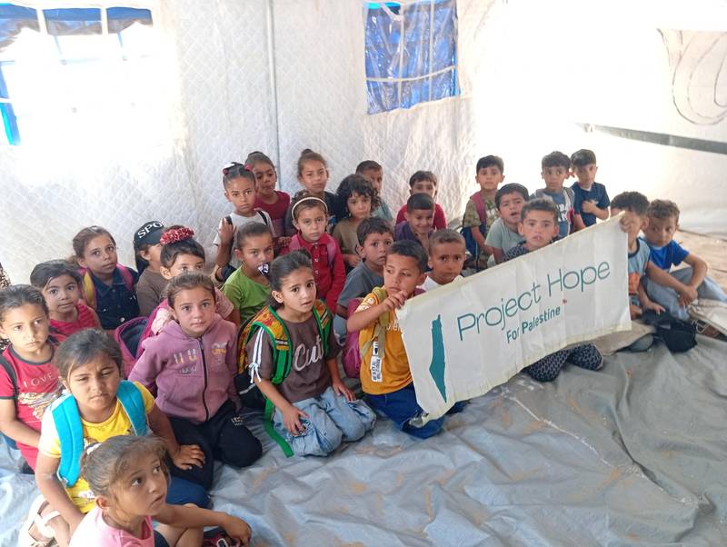 A school space rehabilitated by Project Hope